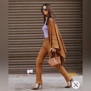 Vintage Women’s Carlisle Dark Brown Suede Pants Sz 6